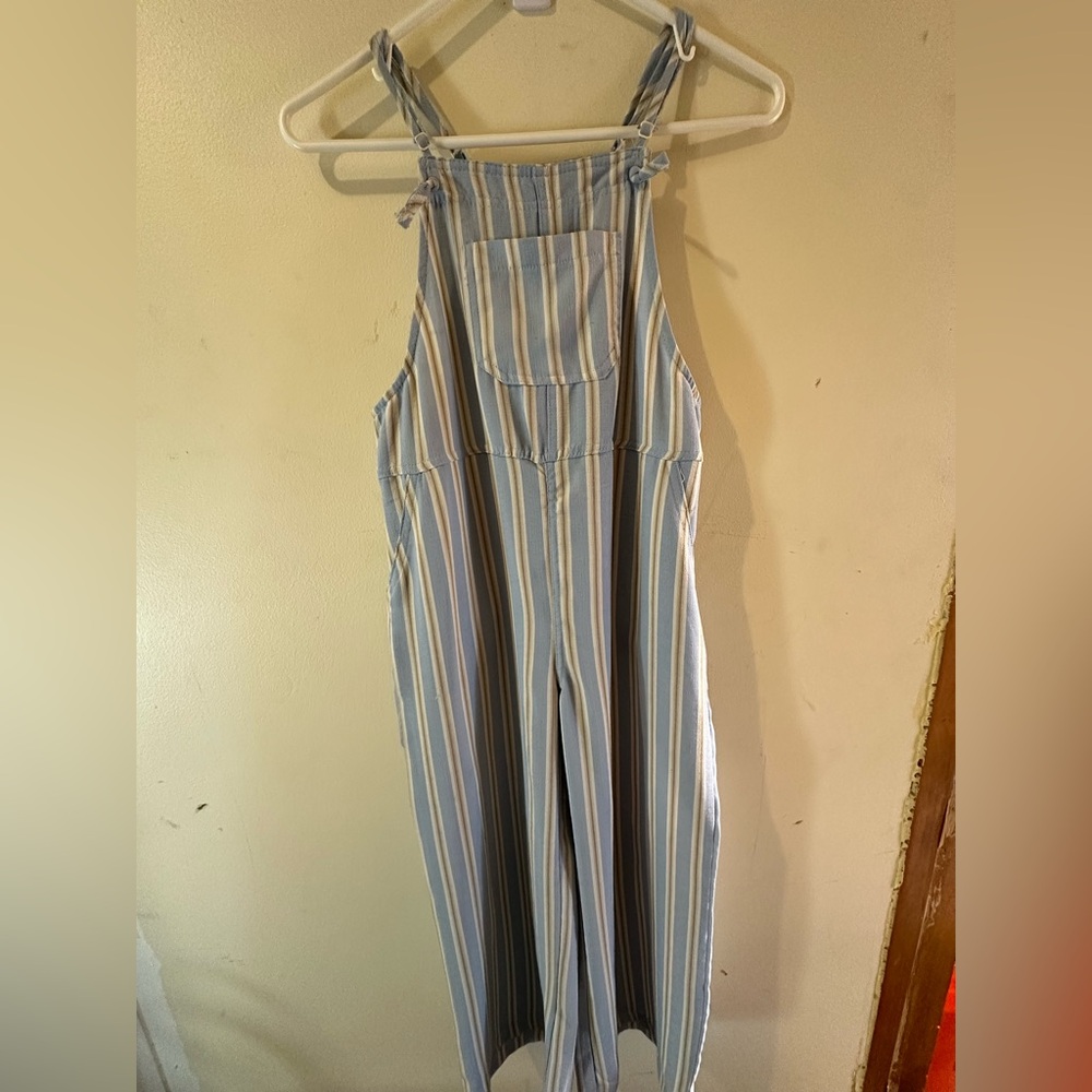 Blue and White Striped Kids Jumpsuit **pet friendly home**